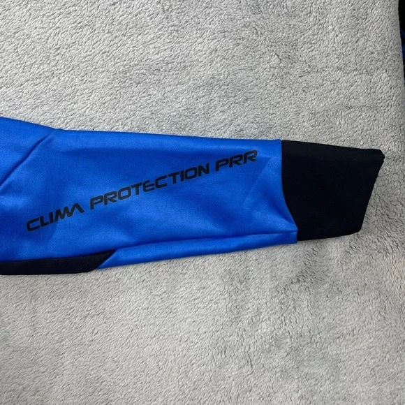 Alé Clima Protection Cycling Nordik Jacket Mens Medium Blue Windproof Racing